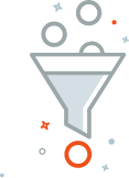 Sales funnel Boost traffic icon